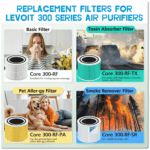 Replacement Filters for Levoit Air Purifiers Core 300 Series